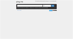 Desktop Screenshot of ping.ms