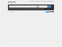 Tablet Screenshot of ping.ms